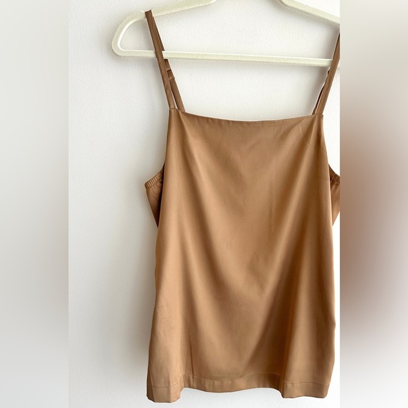 Soma Satin Tank Top, Beige/Tan, Size Medium - Picture 2 of 16